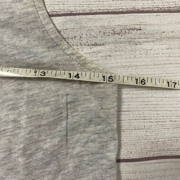 Express women XS dream weight cotton blend scoopneck tank top Grey & pink - Picture 7 of 8